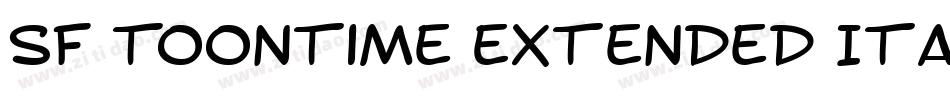 SF Toontime Extended Italic字体转换